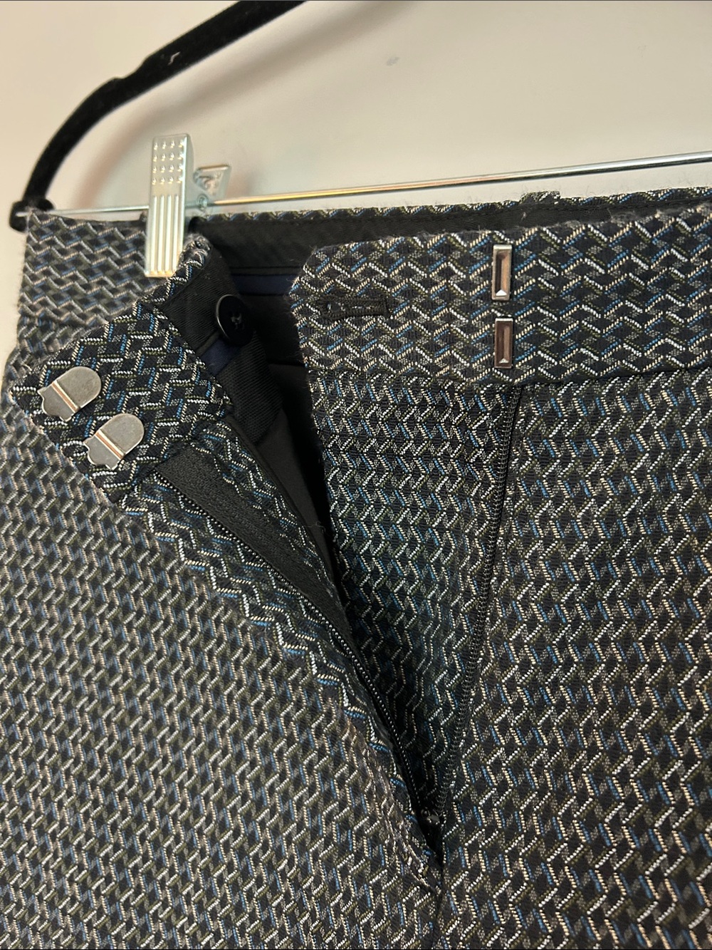 Theory Treeca Shadow Jacquard Cropped Pant Size 4 - Picture 5 of 10